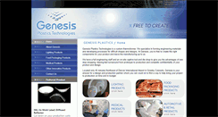 Desktop Screenshot of genesisplastech.com
