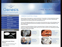 Tablet Screenshot of genesisplastech.com